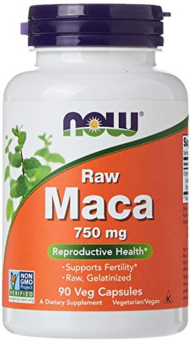 Now Foods Maca Root 750 mg | Herbal Supplement for Energy & Stamina & Endurance & Hormonal Balance & Reproductive Health for Men & Women | 90 Veg Capsules