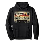 september 1941 80th birthday gift retro 80 years old vintage felpa con cappuccio