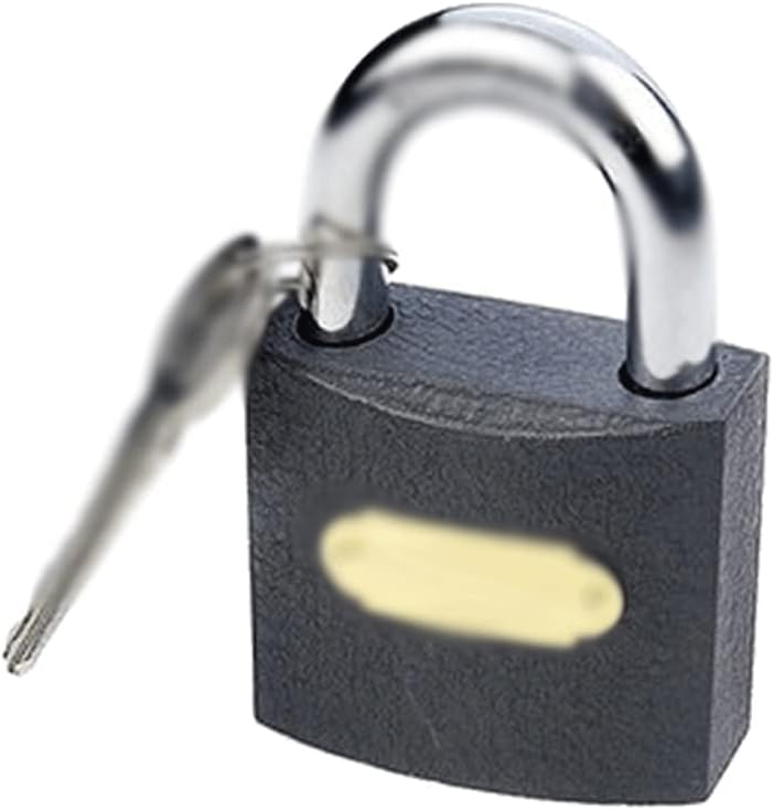 Bulk Locks Padlock with 3 Keys 63mm Iron Keys Lock Suit for Warehouse Container Padlock Gate Outdoor Padlock