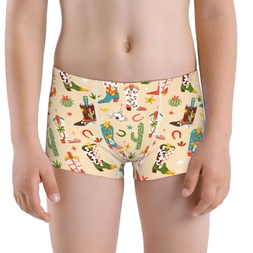 Boys' Cotton Boxer Brief Soft Underwear-Groovy American Western Footwear