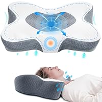 Homesuit Orthopädisches Kissen Antischnarchkissen Anti Schnarch Migräne Kissen Ergonomisches Orthopädische Kopfkissen Seitenschläfer und Rückenschläfer Memory Foam Kissen Rückenschläferkissen