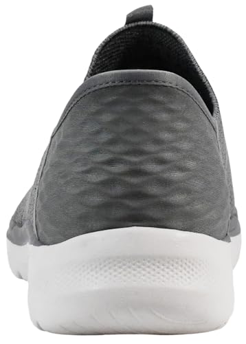 Skechers Women's Hands Free Slip-ins Go Walk 6-Fabulous View Sneaker, Gray, 7.5