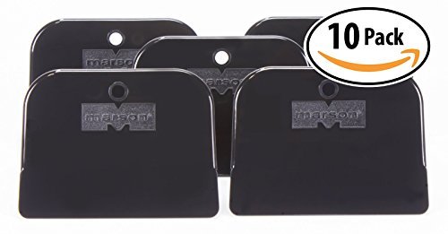 3M Marson Premium 4 Inch Black Body Filler Spreader 10 pack. Flexible Spreading Edge for Easy, Precise Application of Body Fillers, Putties, and Glazes. Easily Releases Cured Bondo for Repeated Reuse.