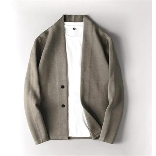 Men's V-Neck Cardigan Sweater Long Sleeve Slim Fit Business CardiganTwo Button Casual Cable Knit Cardigans3