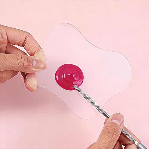 Paleta para Mezcla de Esmalte para Arte en Uñas Transparente miniatura 7