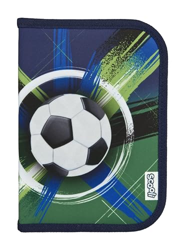 Scooli - Trousse Scolaire garnie Soccer Champion - Trousse avec Crayons et Accessoires de Haute qualité - idéale pour l’école, Les Loisirs et Les déplacements - à partir de 6 Ans