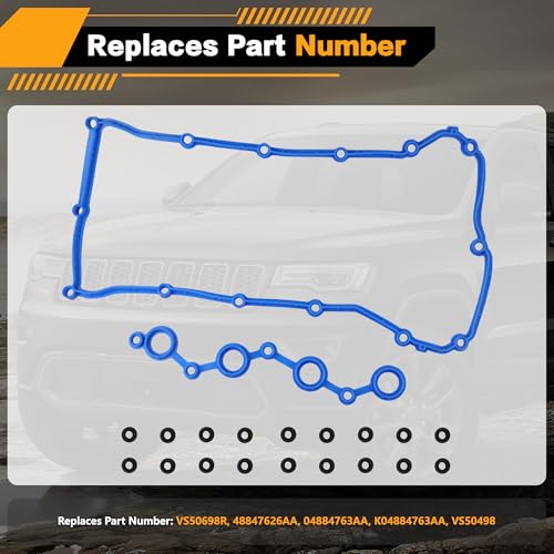 Image of VS50698R Valve Cover Gasket Fit for 2007-2020 Dodge Caliber, Avenger, Journey, for Jeep Compass, Patriot, Chrysler 200,Sebring 1.8L /2.0L /2.4L