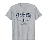 Photo Gallery fox river grove illinois il vintage atletico navy sport des maglietta Photo Gallery fox river grove illinois il vintage atletico navy sport des maglietta