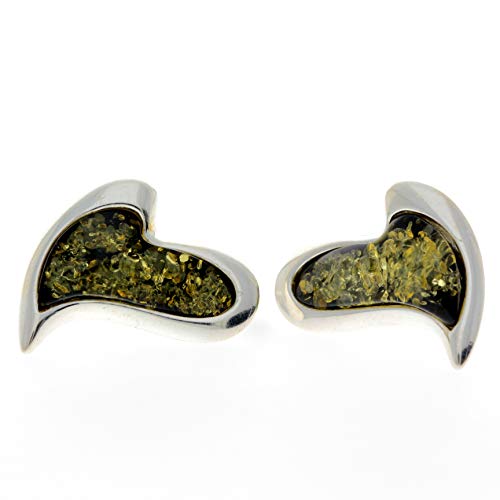 Boucles d'oreilles ambre véritable et argent massif SilverAmber AC005G
