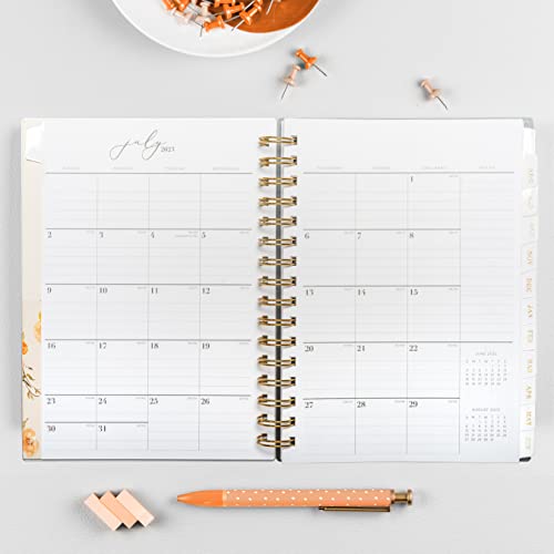 Blue Sky Life Note It 2023-2024 Academic Year Weekly And Monthly Planner Notes, 5.875" X 8.625", Frosted Cover, Wirebound, Hannah Frosted (142590-A24) #TOP4