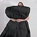 DOWNCOOL Comforters Queen Size, Duvet Insert,Black All Season Duvet, Lightweight Quilt, Down Alternative Hotel Comforter (Black, Queen 88x92 Inches)