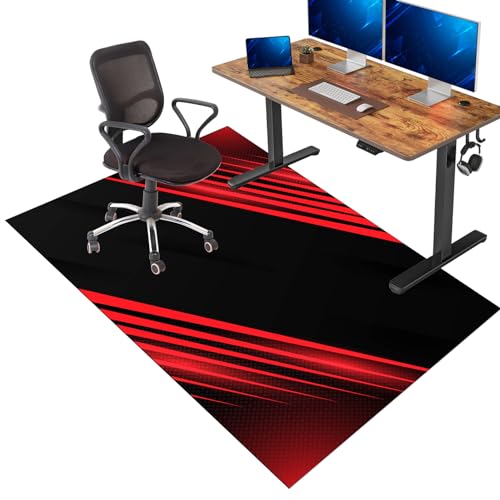 Alfombrilla resistente para silla de oficina para suelos de moqueta y madera dura, 160 x 180 cm, multiusos, de pelo bajo, para el hogar y la oficina, antideslizante, protector de alfombra, protección