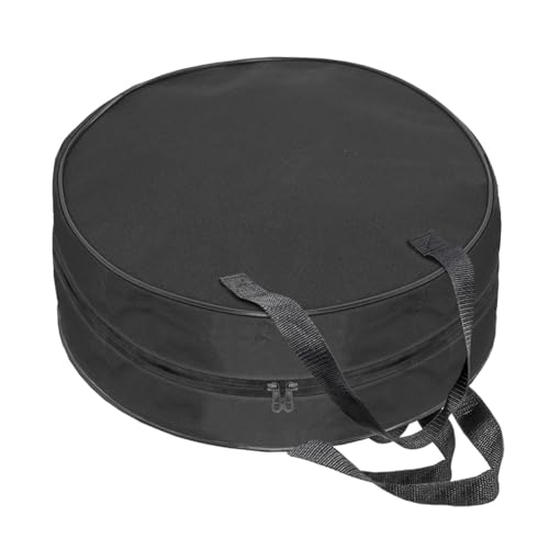 DUSCOKE 16 Inch Round Jumper Cable Bag - Waterproof EV Charging Cable Storage Bag, Cables Management Storage Organizer for Electrical Cords, RV Sewer Pipe, Extension Cables, Camper and Garden Hoses