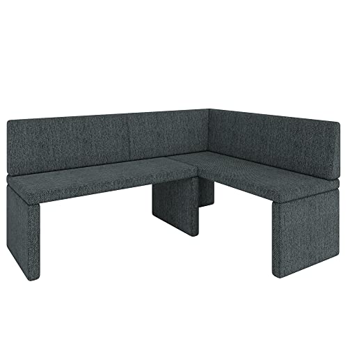Panchina angolare Akiko Corner Bench – panca angolare per sala da pranzo, cucina moderna, zona pranzo, perfetta per ufficio e reception. Lavorazione solida e robusta (INARI 96, 196 x 142 cm a destra)
