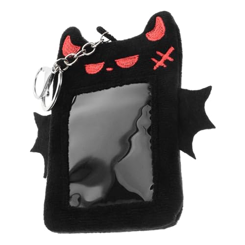 DOITOOL Plush Photocard Holder Keychain Cute Winged Design for Displaying Cards for Students and Fans Soft and Versatile Accessory for Everyday Use