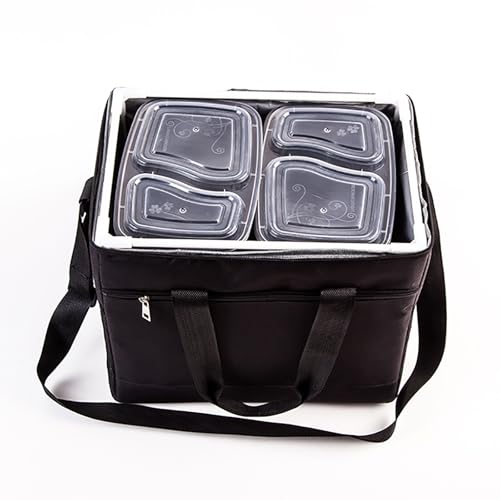 ByteRunning Bolsa De Almuerzo Aislada,Bolsa De Refrigeradores Reutilizable Bolsa De Picnic Al Aire Libre PortáTil,Bolsa De Entrega De Alimentos,para Mantener Los Alimentos Calientes/FríOs