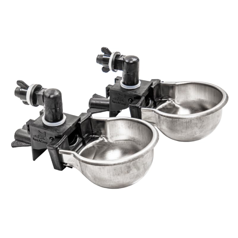 Gobelets d'arrosage en métal RentACoop durables pour cochons d'Inde et rongeurs