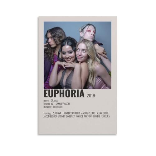 Euphoria Movie Poster 1 Wall Art Decor Print Picture Paintings for Living Room Bedroom Decoration 08x12inch(20x30cm) Unframe-style