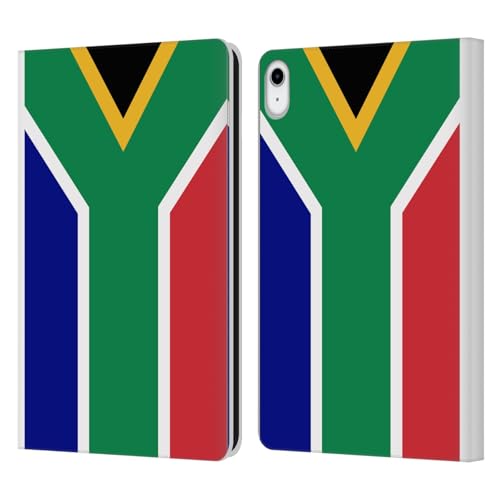 Étui iPad 10.9 cuir football Afrique du Sud protection portefeuille tablette Apple 2022 2025