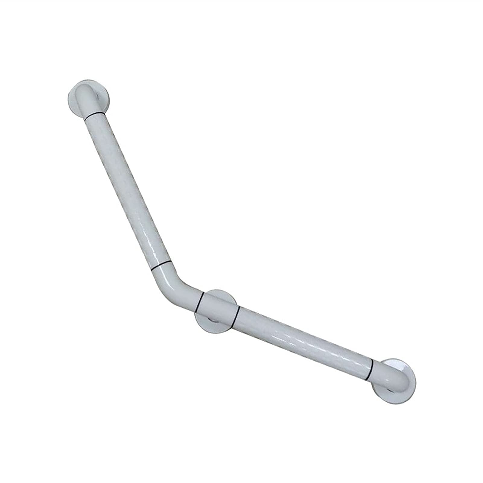 Barre d'appui douche anti-dérapante coudée inox pour un équilibre parfait au bain
