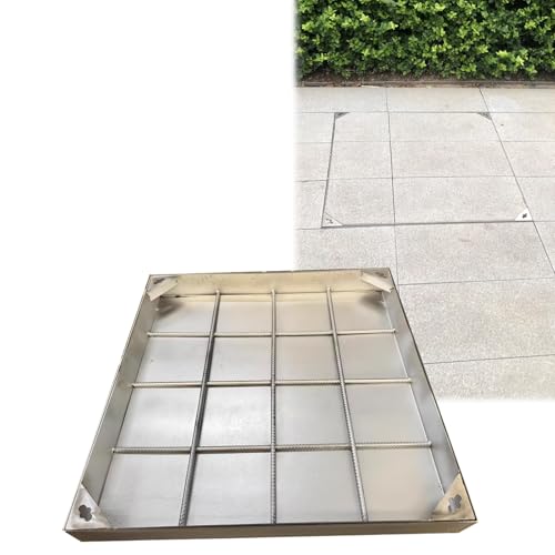 Couvercles de regard haut de gamme encastrables pour terrasses et cours de villa