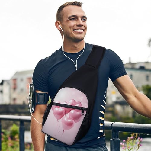 Mochila tipo Sling Bag blanca para hombre y mujer miniatura 3