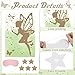 Poen Pin the Star Wand On the Fairy Game fairy birthday party decorations Angel Butterfly Poster with 5 Stickers Birthday Themed Party Favors Supplies Fun Activity Party Decorations Wall Decor