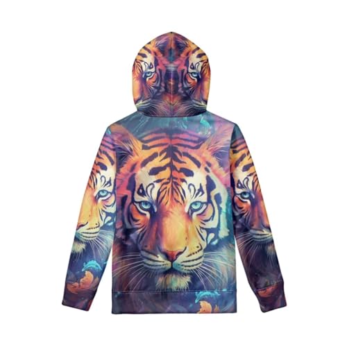 Cool Animal Hoodies for Boys Long Sleeve Casual Graphic Tops with Pockets Soft Hooded Sweatshirts2