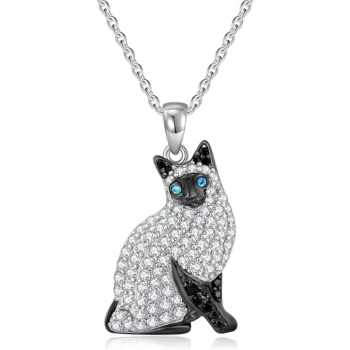Bijoux de créateur mignon pour chat siamois bleu