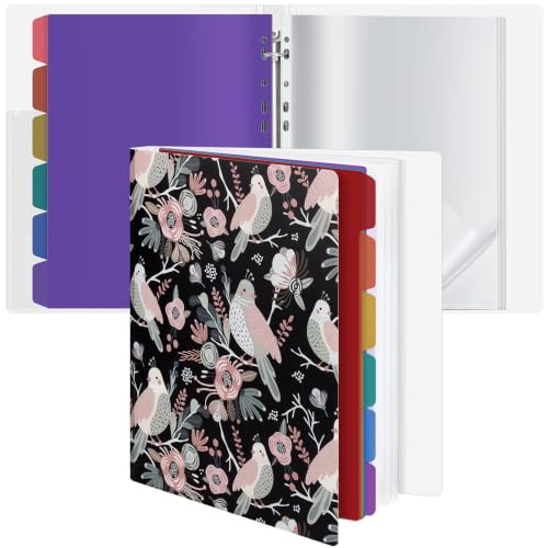 Uquelic Binder with Plastic Sleeves, 40 A4/Letter + 10 Dual A5 Pockets