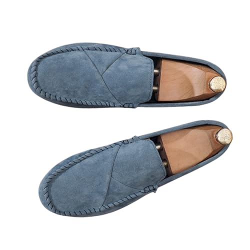Men's Premium Suede Penny Loafers Comfortable Slip On Leather Shoes for Business Casual Driving Everyday Comfort