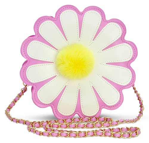 Sac à bandoulière pour fille, le cadeau d'anniversaire idéal en similicuir verni rose