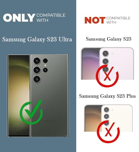 Image of Jkobi Shockproof Crystal-Clear Back Cover for Samsung Galaxy S23 Ultra (Magsafe Wireless Support | Drop & Camera Protection | Hard Polycarbonate)