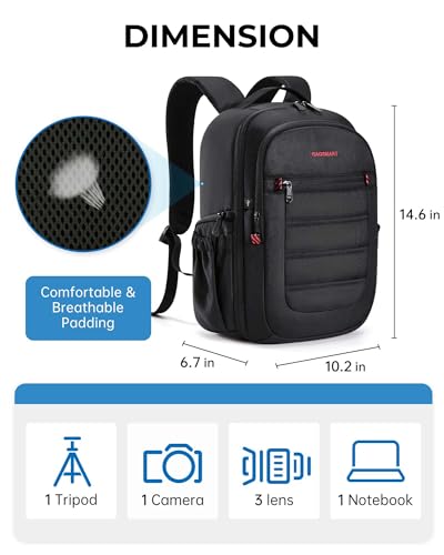 Mochila para Cámara DSLR Impermeable BAGSMART Small miniatura 5