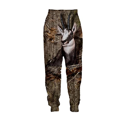 Pantalon Harajuku motif animal 3D pour look streetwear décontracté