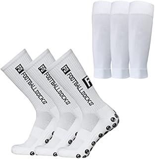 Doorslay 3 Packs of Sports Socks, Compression Socks, Athletic Socks, Non-Slip Quick Dry for Football, Basketball, Hockey Running