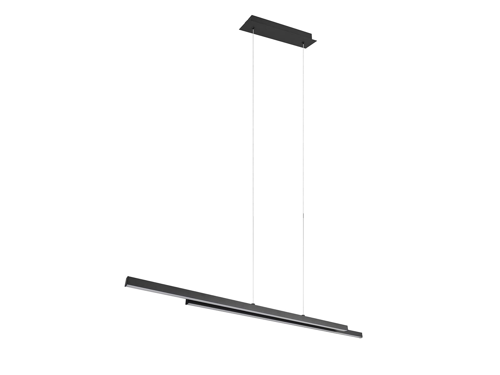 RL LIVE YOUR LIGHT Lampa wisząca LED – 110 x 150 cm – 2-punktowa – czarna – metal – regulacja wysokości