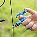 AMEYXGS Archery Bow Release for Compound Bows,Durable Aluminum 360° Rotate Caliper Thumb Release 3 Finger Release (Blue)