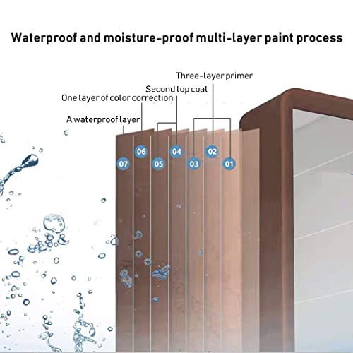 ROLTIN Round Bathroom Mirror Cabinet, Wall Mounted Storage Cabinet Mirror Medicine Cabinet, 3 Level Wooden Storage Sliding Mirror,Black_50CM () - Afbeelding 5