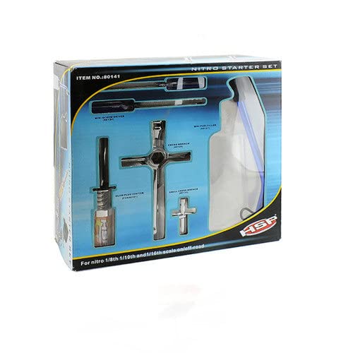 HSP 80142 Nitro Starter Kit RK Accendi Candela Scaldacandela Glow Plug Igniter Himoto Hsp Seben Scoppio Miscela Buggy Monster 1/8 1/10 1/16