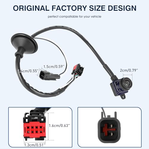 Image of Rear View Backup Camera Fit for Chrysler Town & Country 2011-2016, fit for Dodge Grand Caravan 2011-2020, Reversing Parking Assist Camera OE Replacement 4672639AA,CH1960103