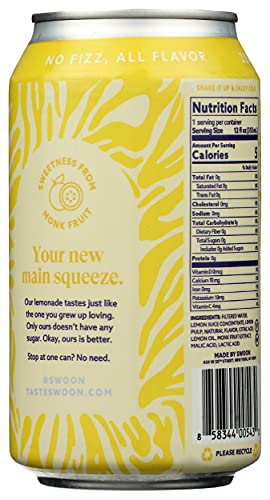 Swoon Zero Sugar Classic Lemonade, 12 Fz #TOP2
