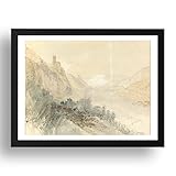 burg sooneck führung Rahmen mit kleinem weißem Rand, dickes, mattes Papier, Archivmuseumgalerie-Qualität