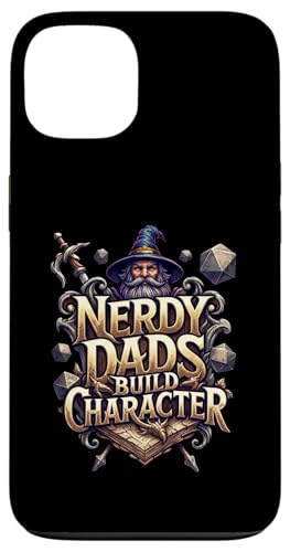 Nerdy Dads Build Character Funny RPG Dice Tabletop Gamer �X�}�z�P�[�X iPhone 13 �p