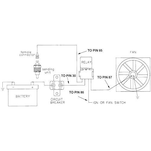 American Volt Electric Engine Fan Grounding Thread-In Thermostat Relay Controller Switch Kit (3/8" Npt, 200'F On - 185'F Off) #TOP6