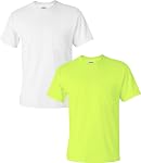 Gildan Mens Ultra Cotton Adult T-Shirt with Pocket, 2-Pack