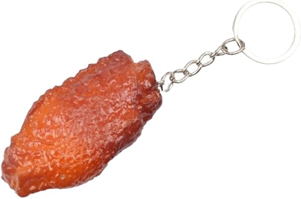 Imitation Food Keychain Fried Chicken Leg Keychain Creative Shrimp Mushroom Keychain Nuggets Chicken Wing Keychain