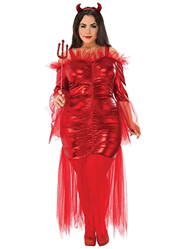 Bristol Novelty 301581M000 Red Devil Adult Fancy Dress, Women, UK 14-16
