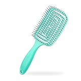 Perfecto para todos los tipos de cabello: nuestro cepillo de pelo ventilado es adecuado para todos. Los cepillos para el cabello curvo para mujeres y hombres funcionan fácilmente en el cabello grueso, fino, grueso o fino y el cepillo desenredante ventilado funciona muy bien para el cabello liso o rizado.