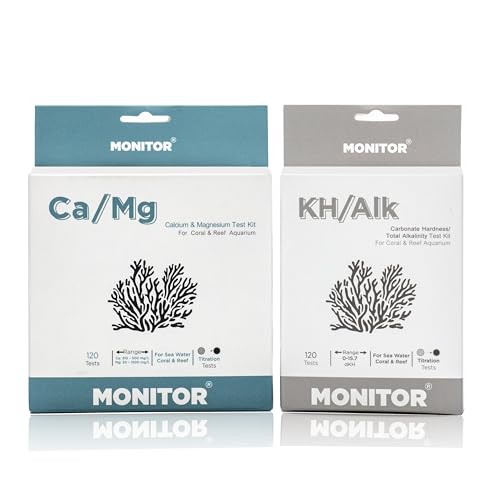 Monitor Calcium/Magnesium, Alkalinity Test KIT for Coral & Reef_Combo Set